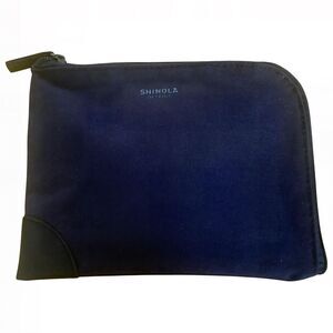 Shinola × American Airlines Amenity Kit Navy Canvas Pouch,Travel Toiletry Bag